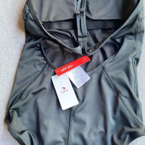 BALEAF Women's Athletic Training Adjustable Strap One Piece Swimsuit, SMALL - Picture 4 of 9